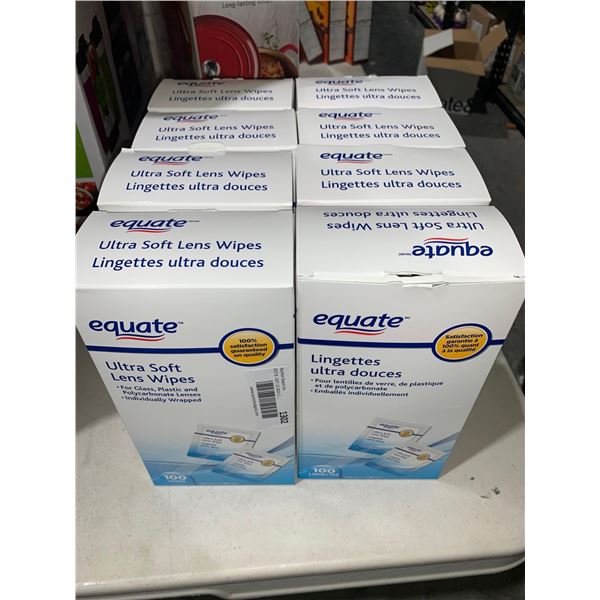 Equate Ultras Soft Lens Wipes 100pack x's 8 Boxes