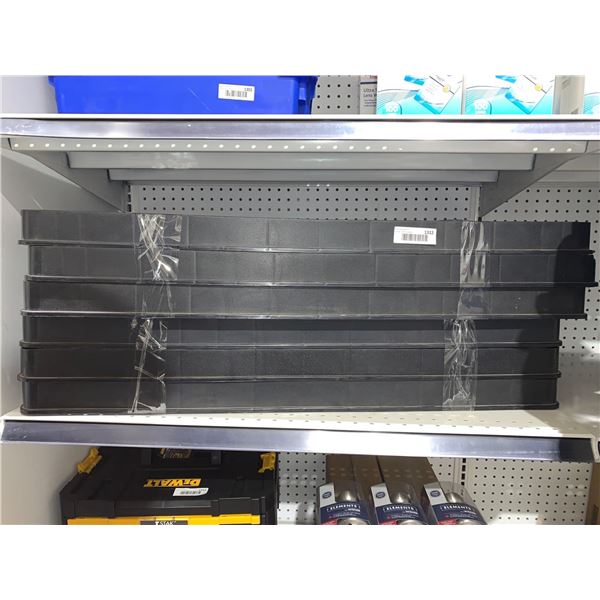 Plastic 3 Shelf Set x 2
