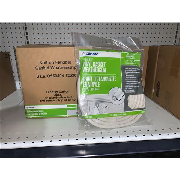 Climaloc Foam Core Vinyl Door Gasket - Lot of 8