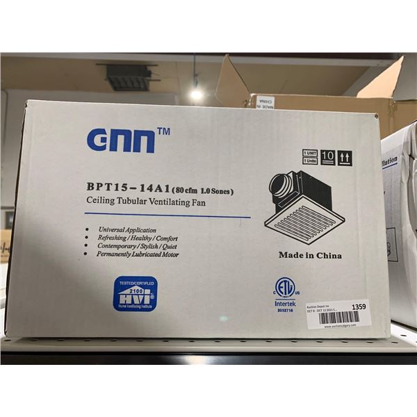 BPT15-14A1 : Pro-Spec Bathroom Exhaust Fan, 80 CFM