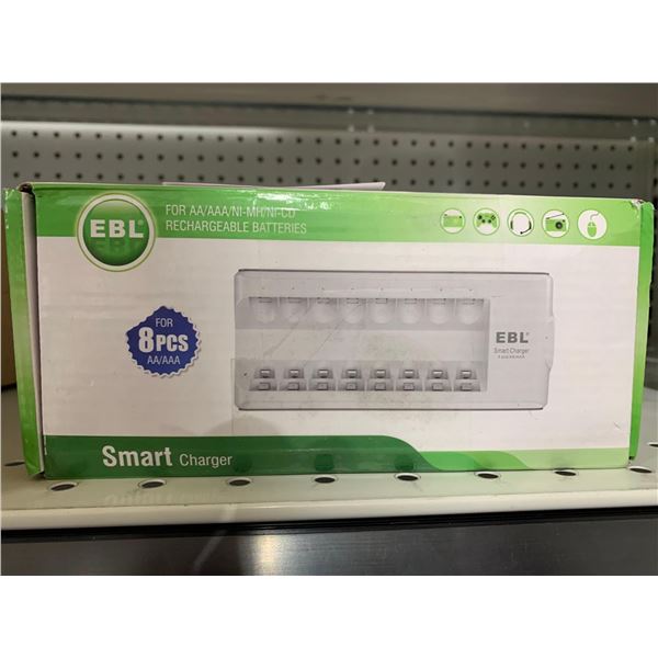 EBL smart battery charger with independent charging slots
