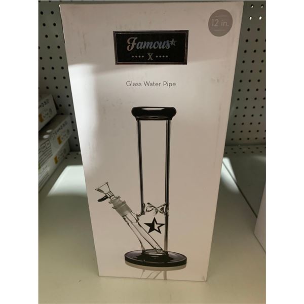 Famous Glass Water Pipe (12in)