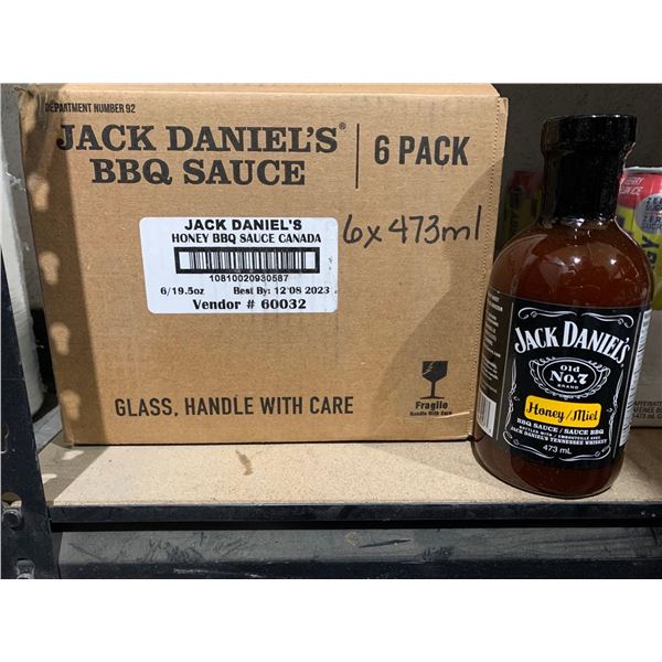 Jack Daniels Honey BBQ Sauce (6 x 473ml)