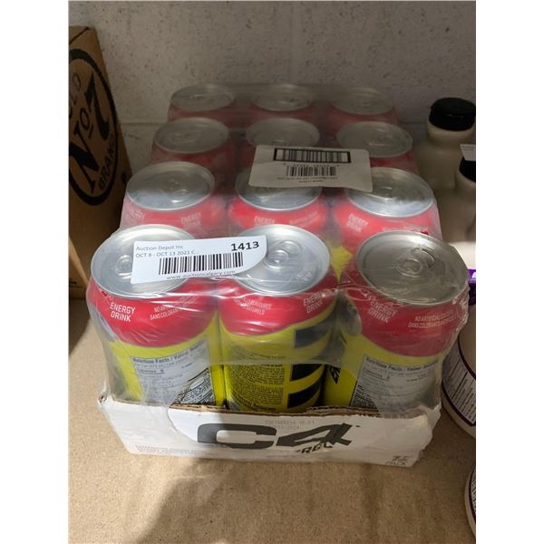 C4 Strawberry Watermelon Ice Caffeinated Energy Drink 12x16oz