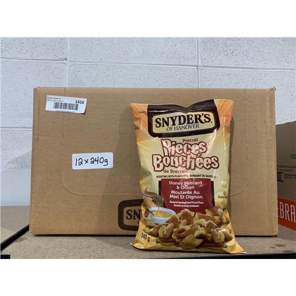 Snyders Gluten Free Honey Mustard Pretzel Sticks 12 x 220g