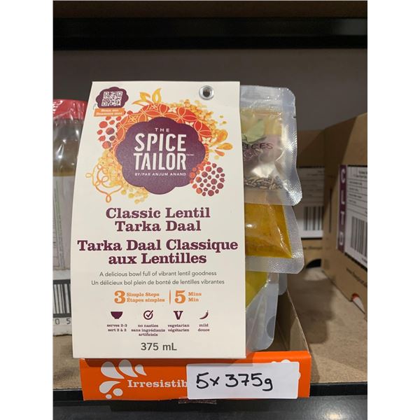 The Spice Tailor Classic Lentil Tarka Daal (5 x 375ml)