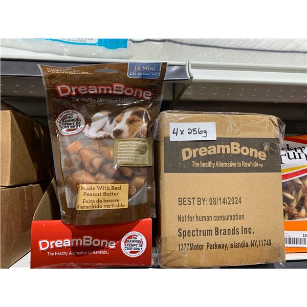 Dream Bone Peanut Butter Dog Chews 4x256g