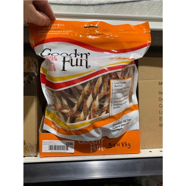 Good N Fun Triple Flavor Dog Chews 3x488g