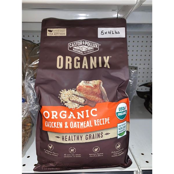 Castor & Pollux Organix  Dog Food 5x 4 Lb Bags