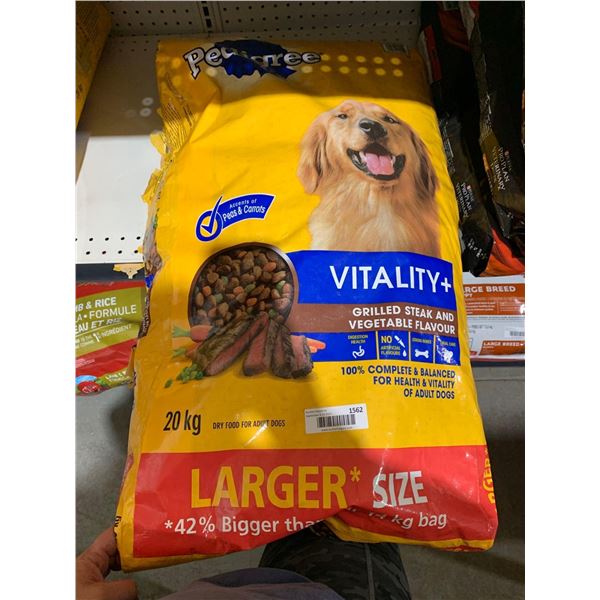 Pedigree Vitality+ Dog Kibble 20Kg