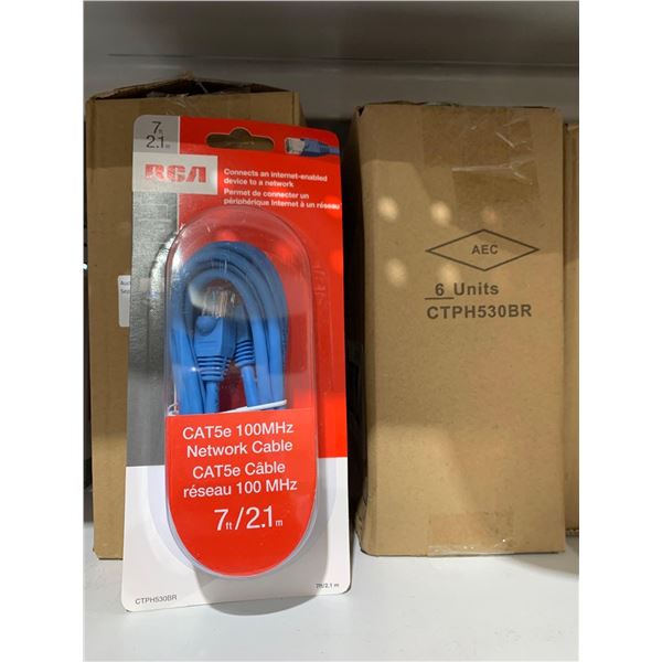Lot of 6 RCA CAT5e Cables