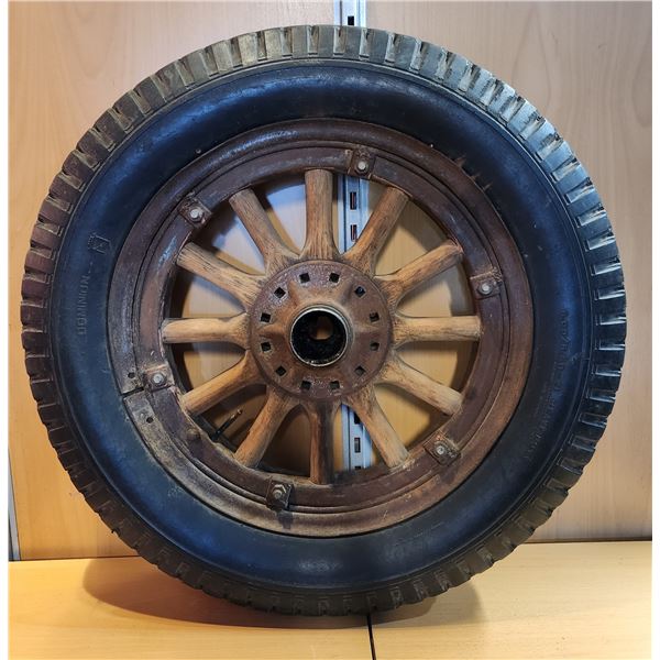 Antique Wooden Spoked Wheel From a 1933 Cadillac DE Lasse