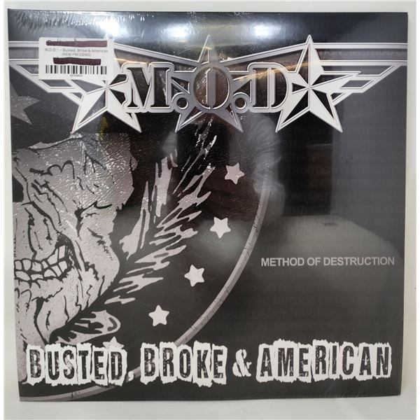 Sealed Method Of Destruction Busted, Broke & American Vinyl Record