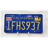 Image 1 : California License Plate