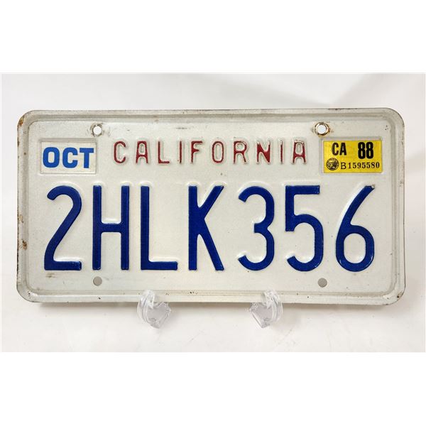 California License Plate