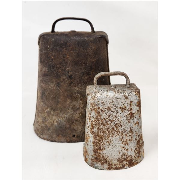 2 Antique Cowbells