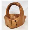 Image 1 : Hand Carved Wooden Basket