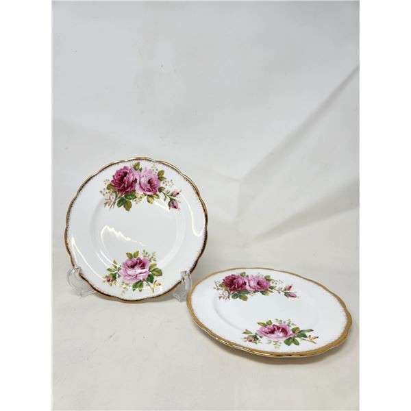 Royal Albert American Beauty 2 Dessert Plates