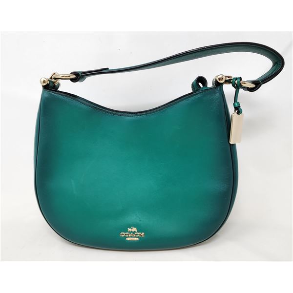 Coach Green Purse Gently Used