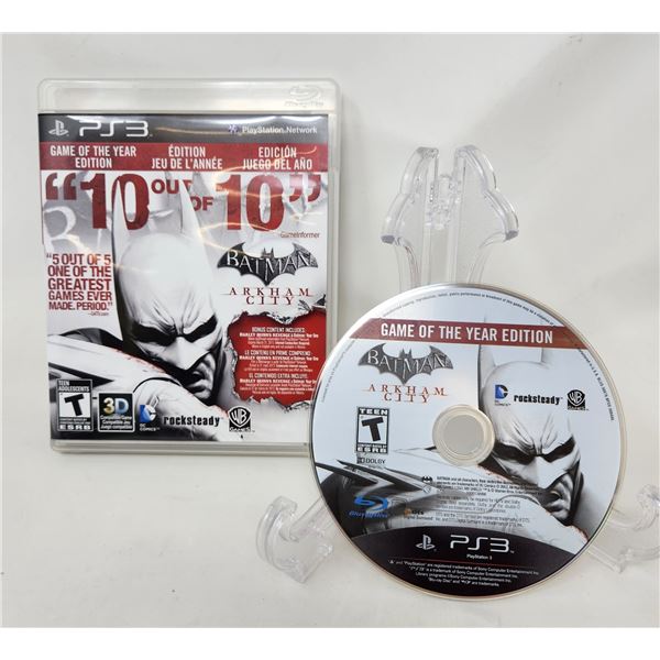 Like New PS3 Batman Arkham City Video Game