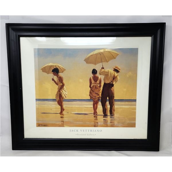 Jack Vettriano Print "Day at the beach" Printed in England