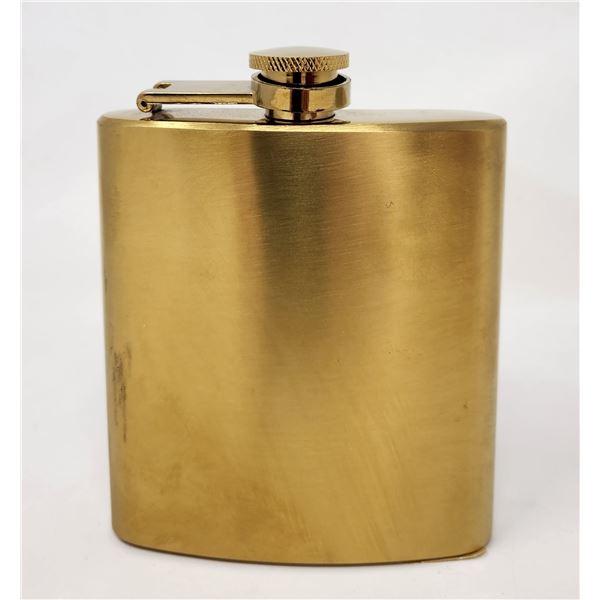 New Stainless Steel Gold Colored Flask