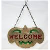 Image 1 : Brass Welcome Sign