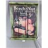 Image 1 : Vintage Beech Nut Sign on Antique Crate Ltd. 18" x 24"
