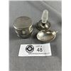 Image 1 : Miscellaneous Sterling Silver Pieces 42.9 gr ( Includes Glass Stopper Portion)