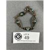 Image 1 : Delicate Vintage .925 Bracelet with Turquoise Stones