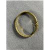 Image 2 : Vintage 1970's Signed Americaner Germany Gold Plated Solid Bracelet