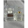 Image 2 : Lot of 2 Vintage Crystal Perfume Bottles Made in France Yves Saint Laurent & Joy De Jean Patau