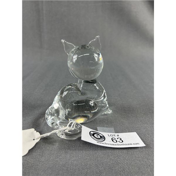 Vintage Handblown Cat by V. Nason & Co. Murano 1969-2001