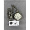 Image 1 : Vintage Elgin Pocket Watch. 17 Jewels w/ Chain