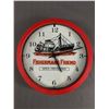 Image 1 : Fisherman's Friend Advertisement Clock. Approx. 10" Diam