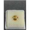 Image 2 : Natural Citrine 1.89 ct. Round Cut-Loupe Clean - Brazil - Untreated. 8.06 x 5.37 mm.