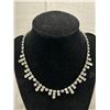 Image 2 : Vintage Rhinestone Choker Necklace. Approx 14" L