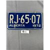 Image 2 : 1972 Alberta License Plate Pair