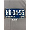 Image 1 : 1964 Alberta License Plate