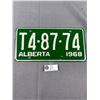 Image 1 : 1968 Alberta License Plate