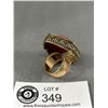 Image 2 : Nice Carved Cinnabar Ring. Size 7