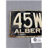 Image 2 : 1952 Alberta License Plate