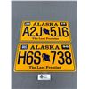 Image 1 : 1998 Alaska "The Last Frontier" License Plates