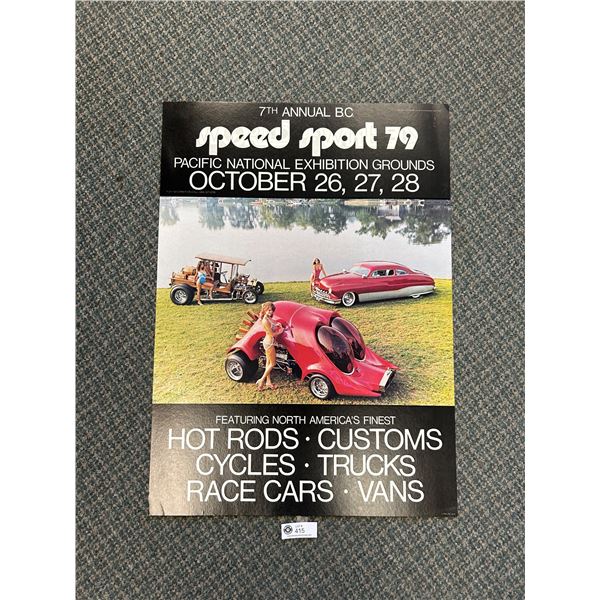 7th Annual Speed Sport 79 Advertising Poster. NO SHIPPING