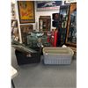 Image 1 : Lot Of 4 - Misc Sized 45-50 Gallon Rubbermaid Containers w/Lids. NO SHIPPING