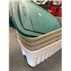 Image 2 : Lot Of 4 - 50 Gallon Rubbermaid Containers w/ Lids NO SHIPPING