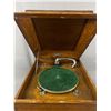 Image 2 : Vintage Excelsior Record Player In Wood Cabinet. As Is
