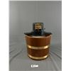 Image 1 : Vintage Electric Premier Ice Cream Maker. Wood w/Brass Accentd