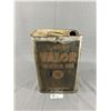 Image 2 : Vintage Texaco Valor Motor Oil Tin. Empty