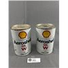 Image 1 : Lot of 2 Aeroshell Oil Tins Full